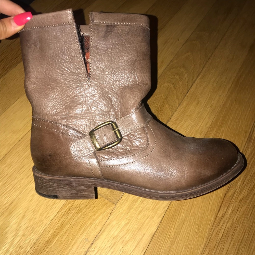 Brown booties
